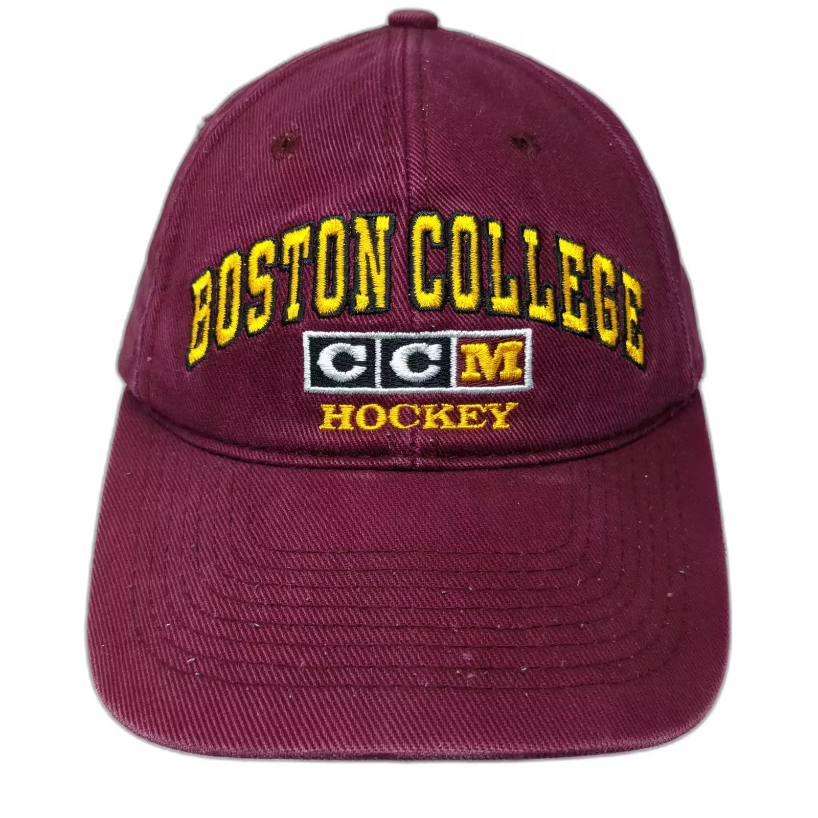 Ccm Boston College Hockey Ncaa Red Snapback Hat One Size Cap Made In Canada